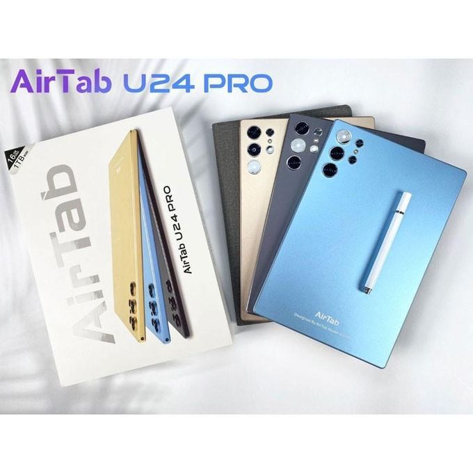AirTab U24 Pro: 5G Android Tablet with 16GB RAM + 1TB ROM – Black