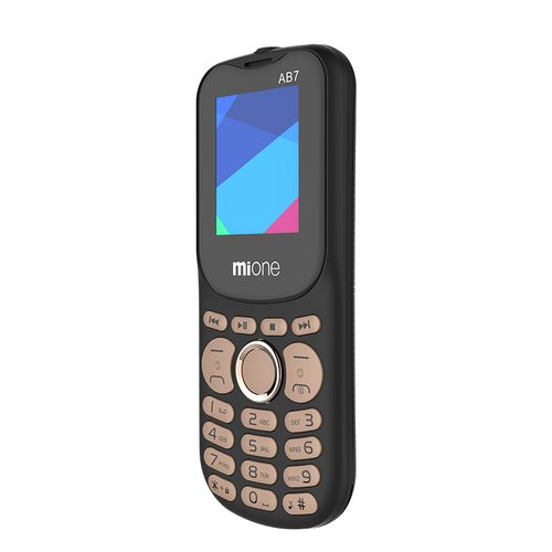 miOne AB7 - 1.77" Feature Phone with Sleek Design and 1050mAh Battery Seamlessly Compact: