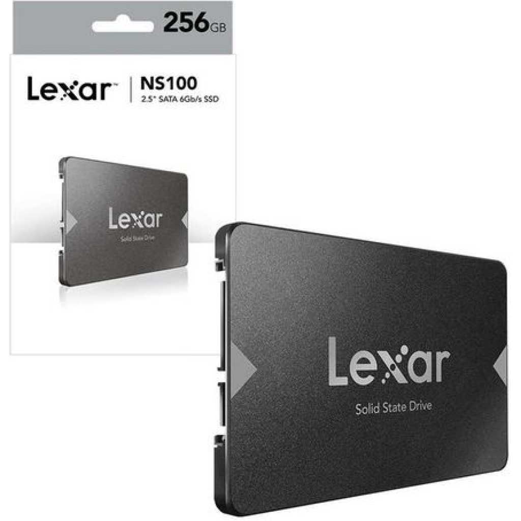Lexar NS100 2.5” SATA III 256GB SSD (6Gb/s) High Quality- Black