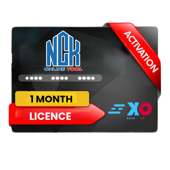 NCK online tool 1 months activation
