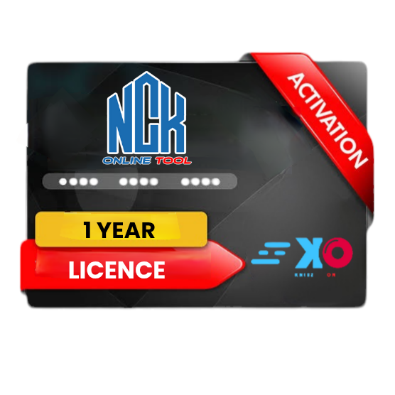 NCK online tool 1 year activation