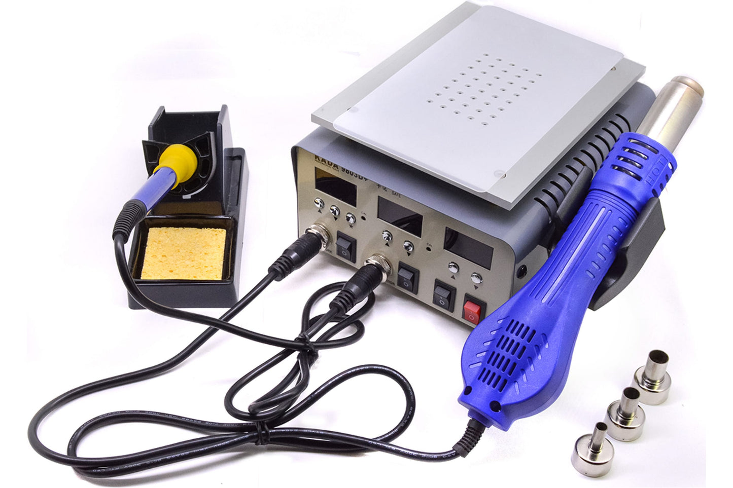 the 3 in 1 kada 9803D+ blower, separator and soldering gun