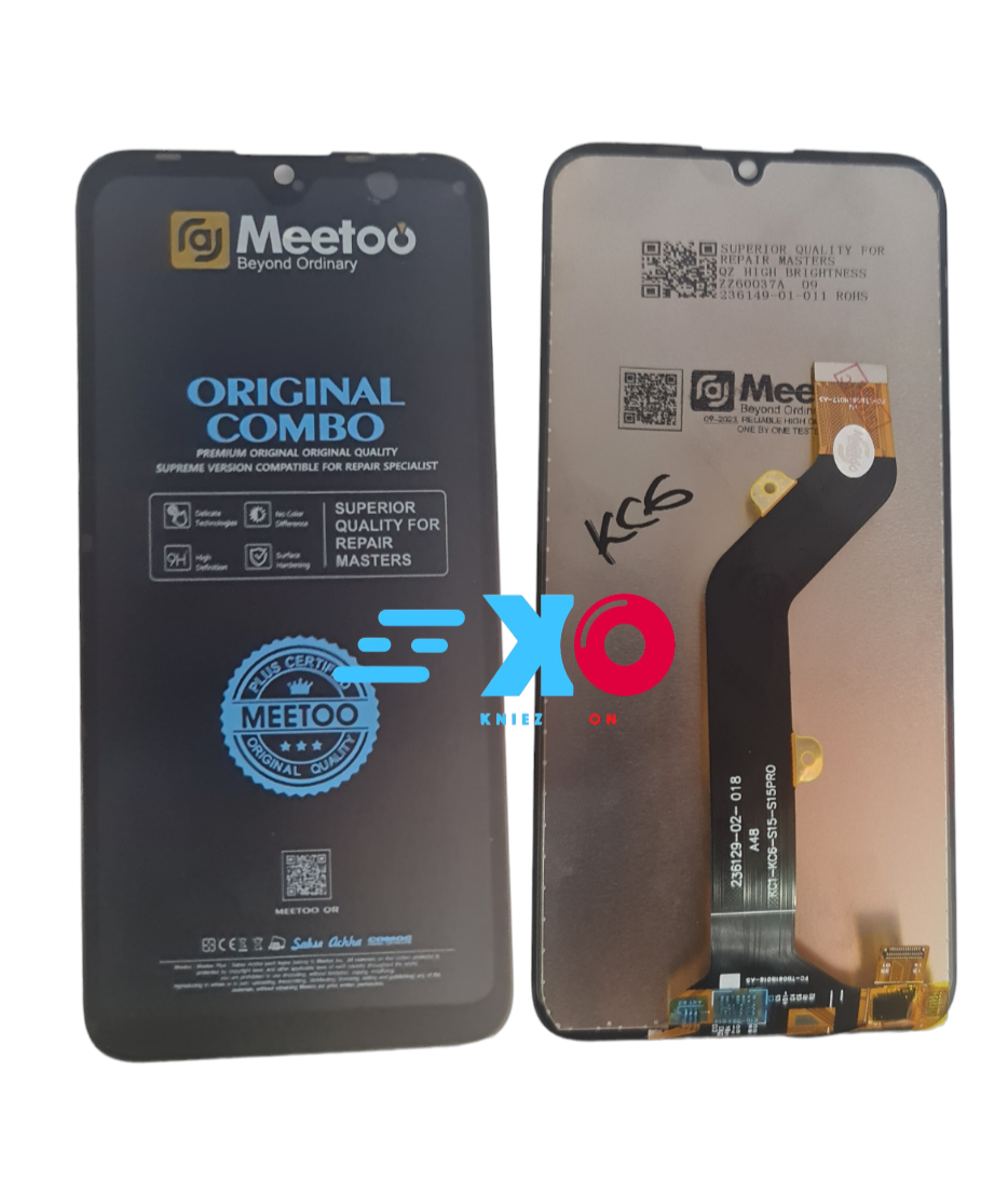 Meetoo Tecno Spark 4 Air Original Complete Screen - Genuine Replacement for KC6 and Tecno Spark Go (KC1)