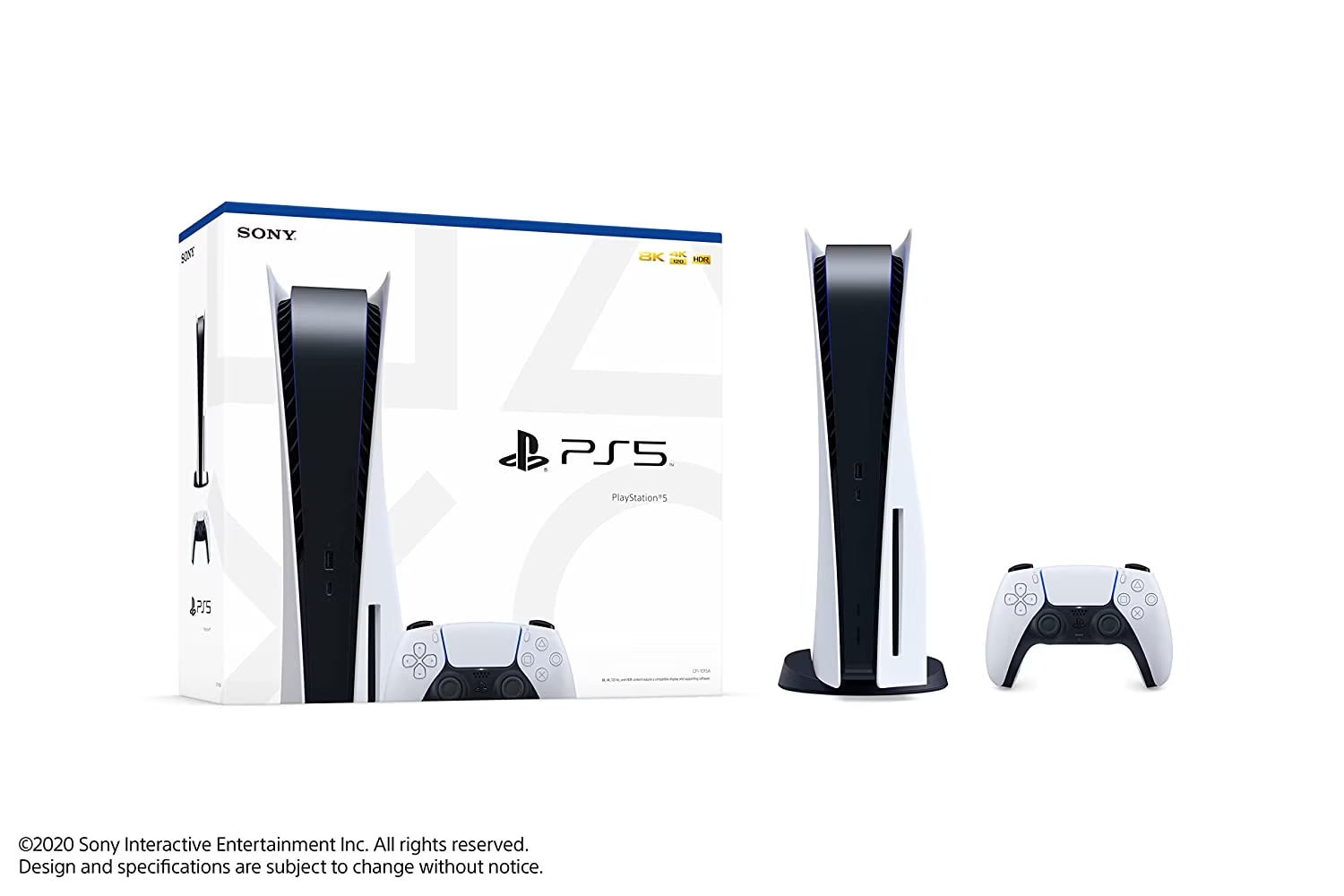 Sony Computer Entertainment PS5 8K Gaming Console - White