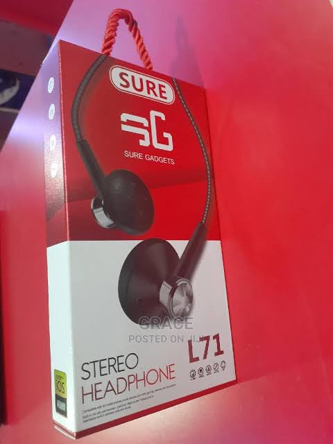 Sure Gadgets L71 Stereo Earphones – Precision Sound for Ultimate Enjoyment
