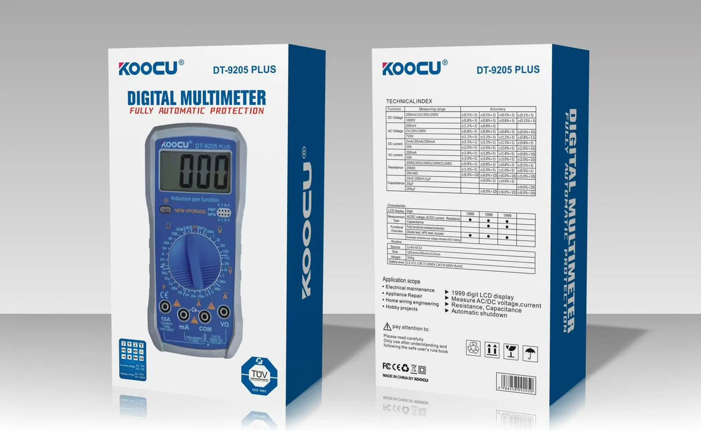 koocu DT 9205 plus digital multimeter