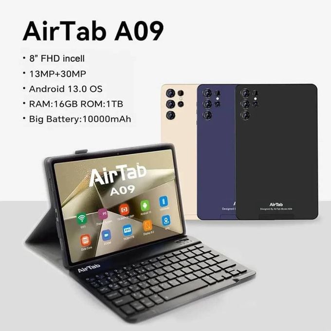 AirTab U09 Pro: 5G Android Tablet with 16GB RAM + 1TB ROM – kniezOn Uganda