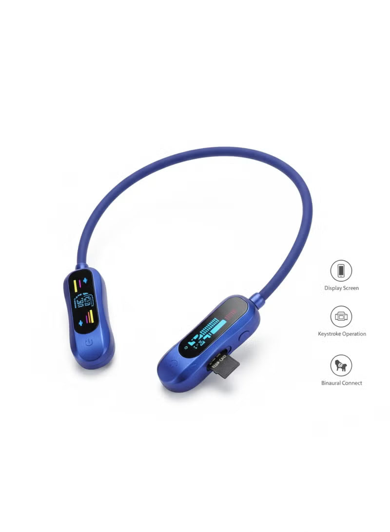 KIN KL-99 Rear Mounted Bluetooth Headset with Card Slot, Dual Playback ModesKIN KL-99 Rear Mounted Bluetooth Headset with Card Slot, Dual Playback Modes
