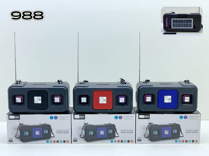 New Style SY-988 Outdoor Solar Energy Bluetooth Speaker Multifunctional With Flashlight Subwoofer Wireless Speaker