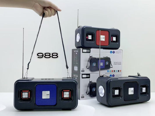 New Style SY-988 Outdoor Solar Energy Bluetooth Speaker Multifunctional With Flashlight Subwoofer Wireless Speaker