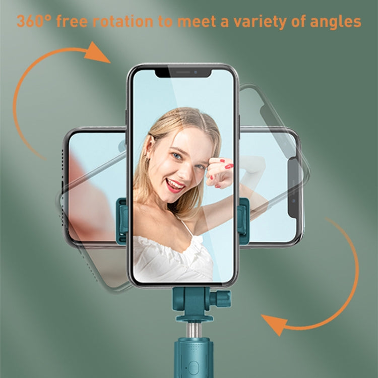R1 Multifunctional Bluetooth Tripod Selfie Stick (Pink)