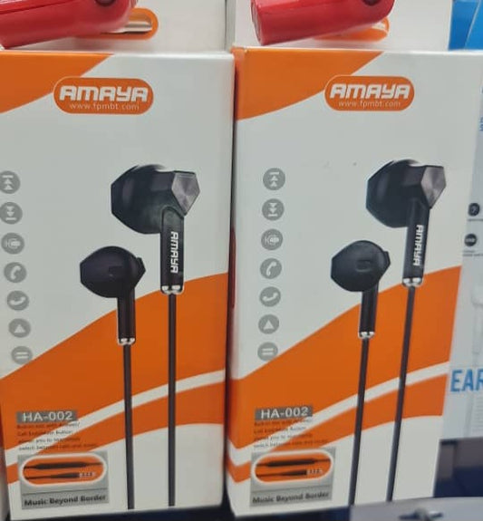 Amaya HA-002 Earphones – Crisp Sound, Stylish Comfort