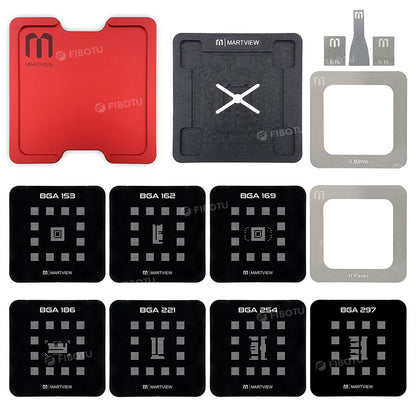 Martview RB-01 Reballing Stencil Magnetic Base Holder and Tin Net Fixed Plate