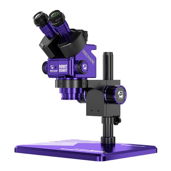 Mechanic robot 6560t trinocular stereo microscope 