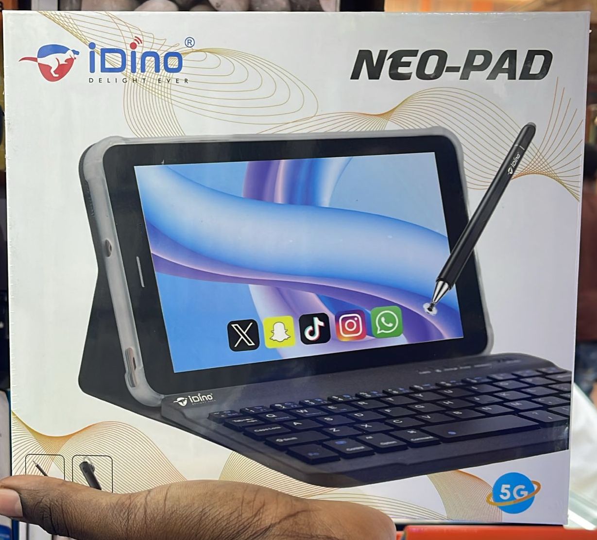 Idino neo pad 6GB kids learning tablet with simcard support, stylus and detachable keyboard 