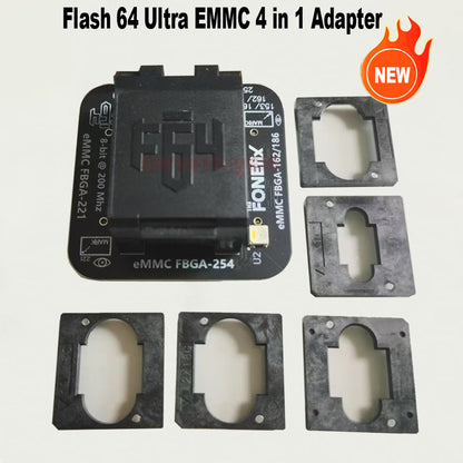 F64 EMMC 4 in 1 BGA socket adapter for f64 box