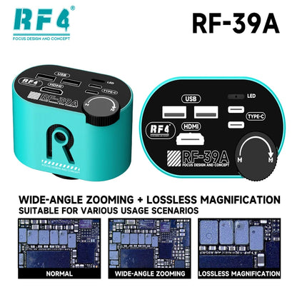 RF4 RF-39A Lossless Zoom Wide-Angle 4K Microscope Camera
