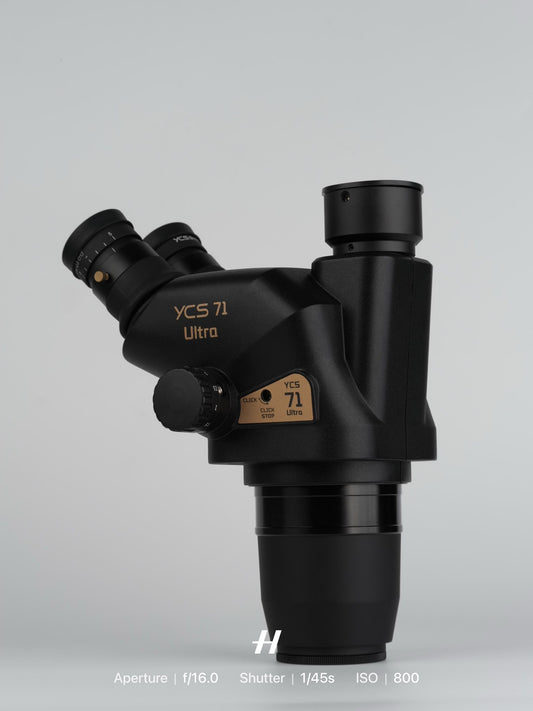 YCS 71 Ultra Trinocular Microscope 0.67X-45X Zoom