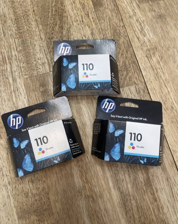 HP 110 printer tri color original ink cartridge 