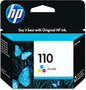 HP 110 printer tri color original ink cartridge| uk used