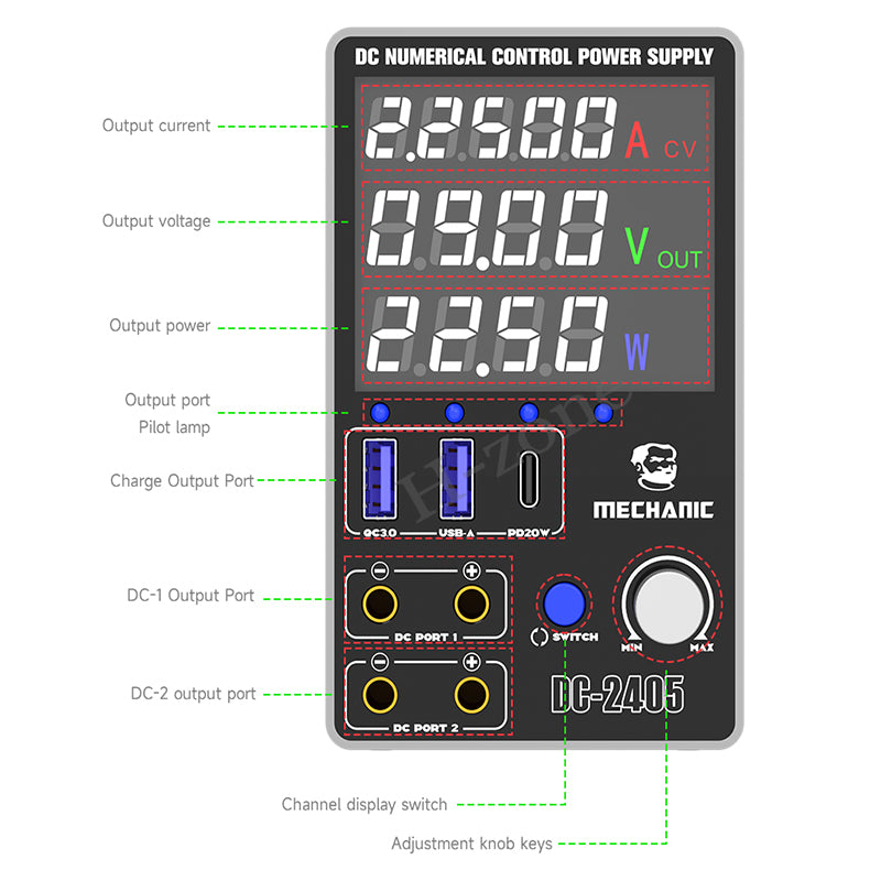 Mechanic dc 2405 power supply