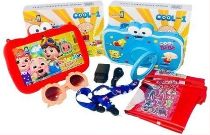 BEBE-TAB COOL 1 4GB + 128GB Educational Kids Tablet 7Inch Wifi only With Cartoon Characters Cover And Free Gift
