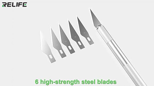 RELIFE RL-101E Precision Knife Set – Multi-Functional Repair & Hobby Blade Kit
