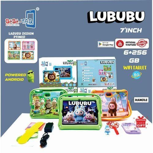 BEBE-TAB LUBUBU 6GB 256GB 7" kids learning Tablet With Handle & Protective Case for Kids