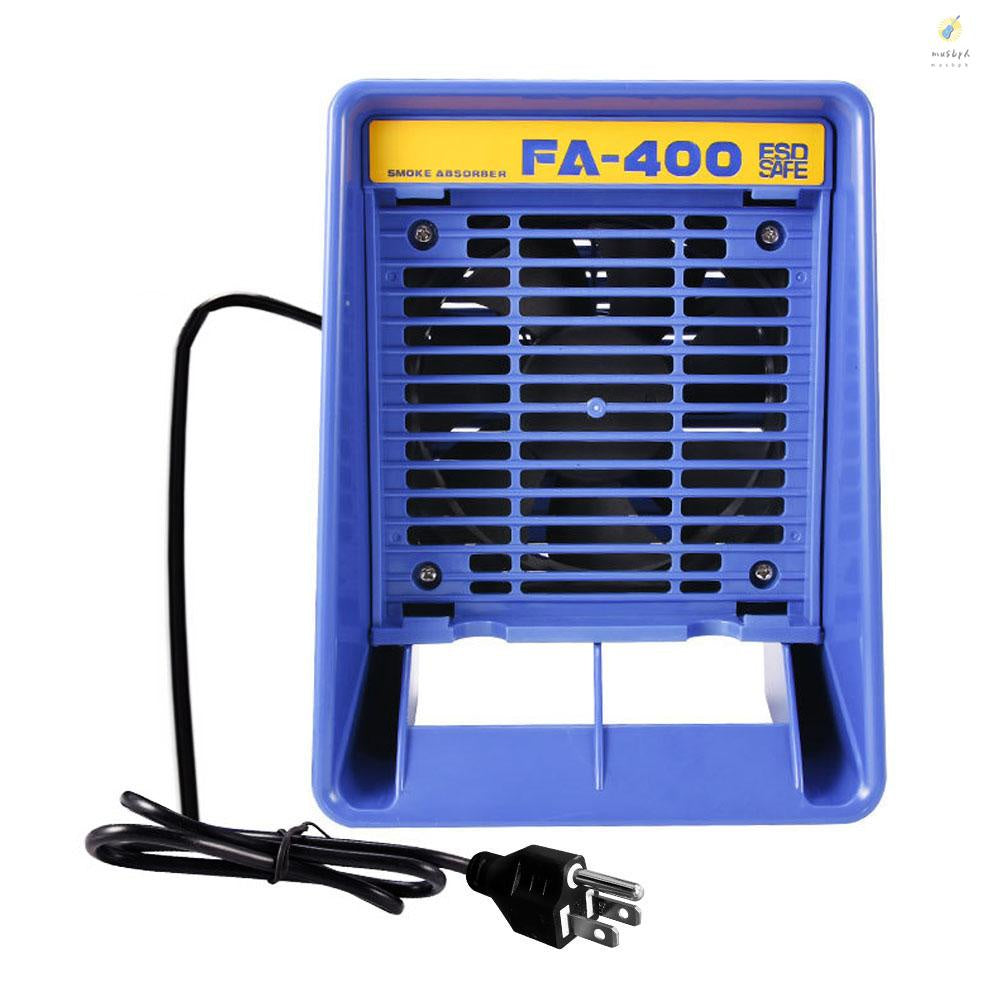 FA 400 solder iron smoke absorber and esd fume extractor