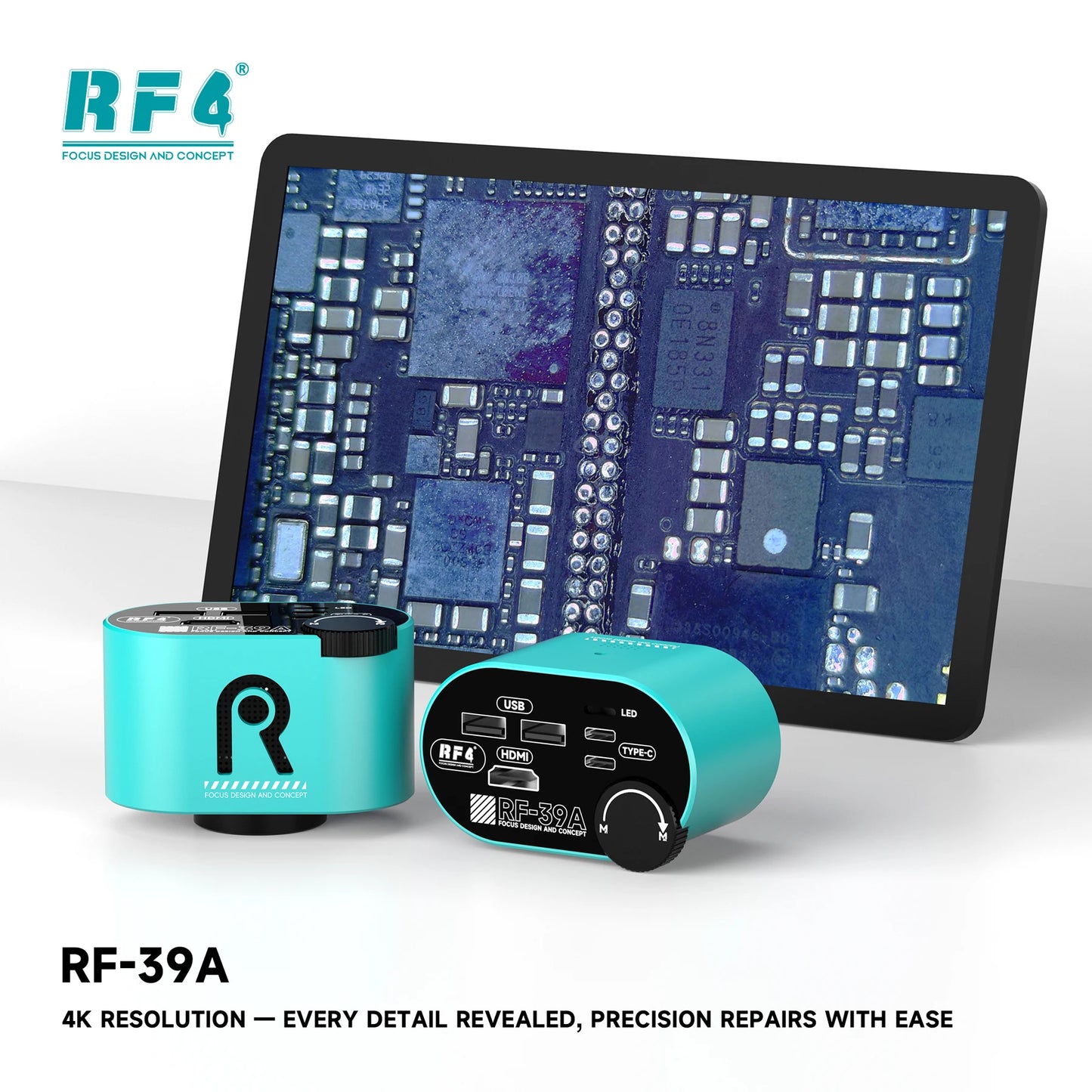 RF4 RF-39A Lossless Zoom Wide-Angle 4K Microscope Camera