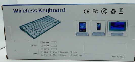 Wireless Bluetooth Keyboard, Model: BK3001
